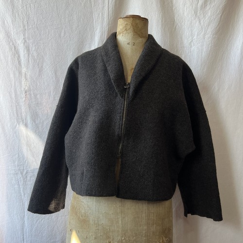 Oska boiled wool brown - boiled,
