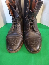 Sergio Grasso Brown Leather Cap Toe Ankle Boots 42/10 Italy (1500)