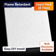 Polystyrene ceiling tiles - polystyrene, 50cm
