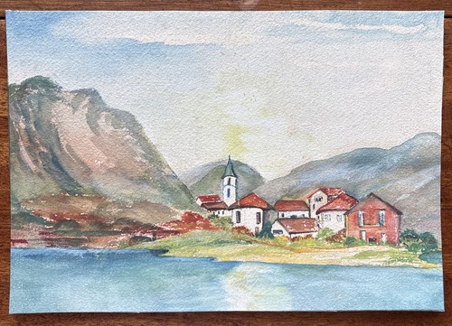 Vintage watercolour painting - watercolour,