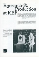 1979 KEF Model 105 Speakers Dealer Brochure Listening Room Audiophile Kent UK