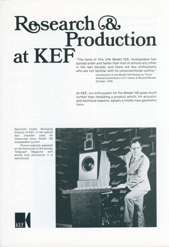 1979 kef model 105 speakers - model,