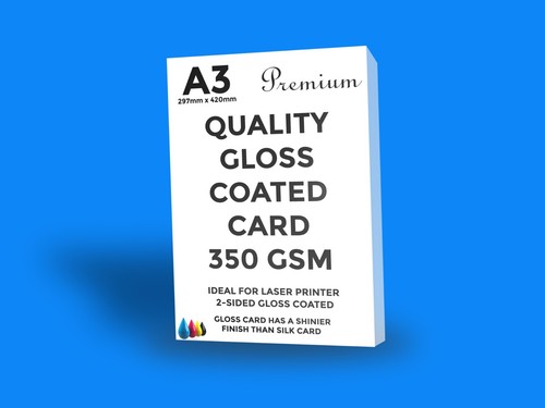 White gloss card 350gsm - white,