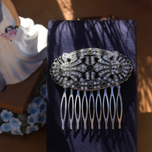 Hair comb art deco antique - art,