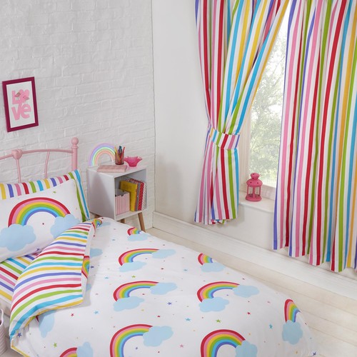 Rainbow sky single - duvet, cover