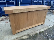 John Lewis Solid Oak Sideboard – Modern Contemporary 3 Door 3 Drawer