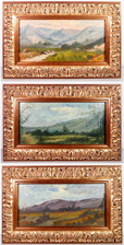 Three Painted Landscapes in