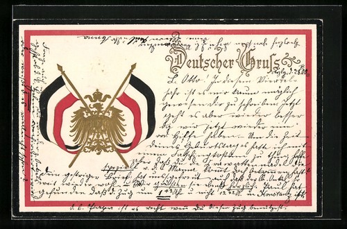 Postcard the imperial flag - postcard,