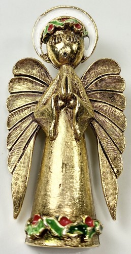 Art vintage goldtone - art, enamel