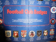 Esso football club foil badges from the 1970's.  Choose your team.  FREE P&P