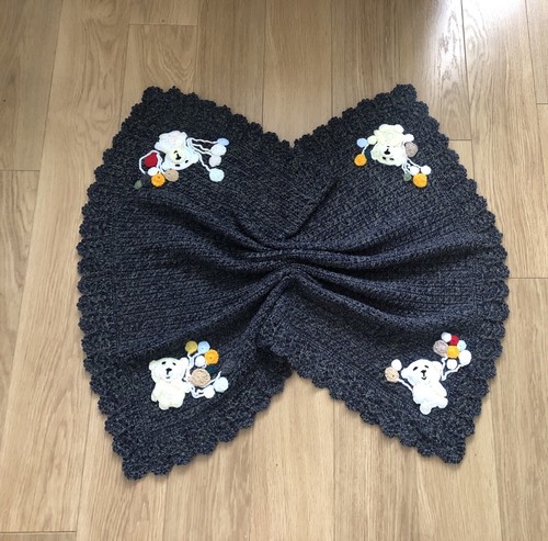 Handmade crochet blanket - blanket, teddy