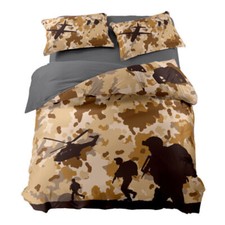 Camouflage Duvet Cover Single Double King Size Pillowcases Bedding
