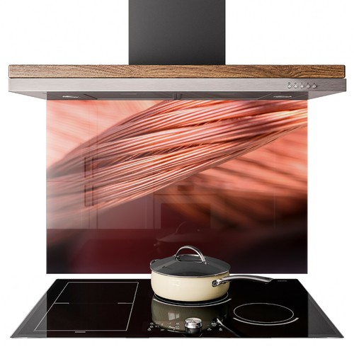 Glass splashback kitchen tile - glass,