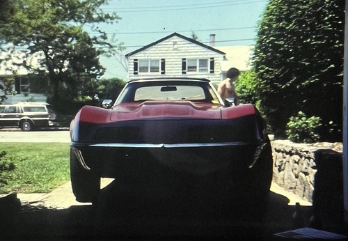 Vintage photo slide corvette - photo,