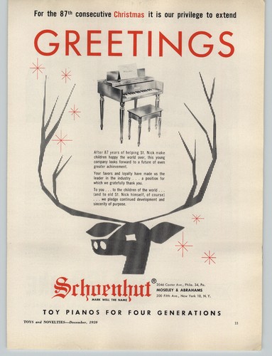 1959 paper schoenhut toy - 1959,