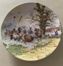 THELWELL PONIES PLATE COME ON GIRLS PLAYTIMES OVER DANBURY MINT PERFECT