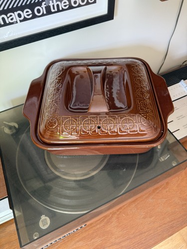 Vintage 1970s brown stoneware - 1970s,