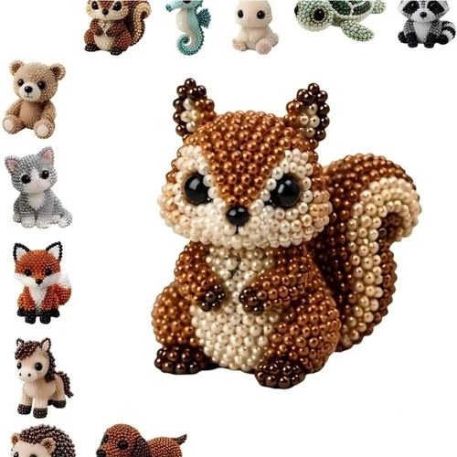 Animal shape beaded - 3d,
