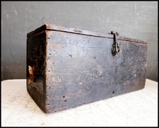 Vintage wooden storage box - wooden,