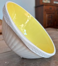 TG Green's Easimix 10" Mixing Bowl Slanted Base Yellow Vintage 1960's