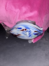 Vintage murano style glass fish ornament 