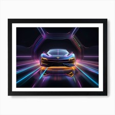 Futuristic Sports Car 10 Art