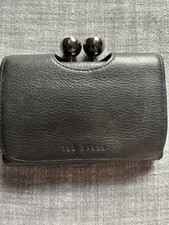Black Leather Ted Baker Ladies Purse