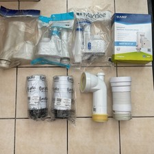 Joblot  4 X  traditional Toilet Syphons  + 4 Pan Connectors
