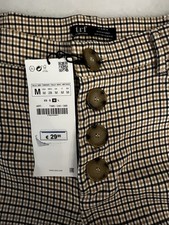 ZARA Plaid Check Trousers with