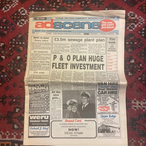 Adscene newspaper feb 1989 - adscene, p&o