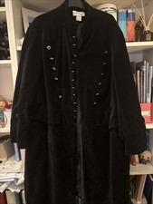 Newport News Velvet Military Style Coat, 24, GC, Hook And Eye