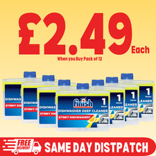 Finish Dishwasher Cleaner Lemon Sparkle 250ml Deep Cleans Grease Limescale Bulk