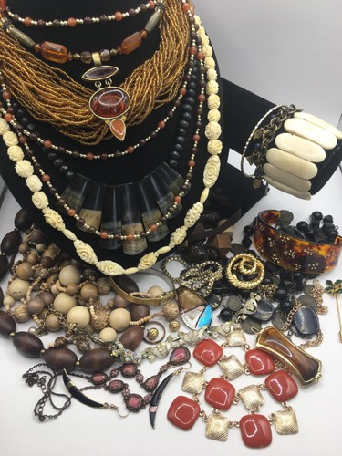 Job lot brown gold tone - job,