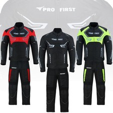 Enduro Motorbike CE Approved Protections Textile Waterproof Motorcycle Suit Mens