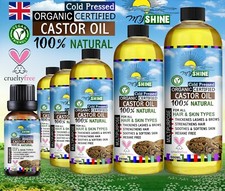 100% Cold Pressed Pure Castor Oil for Hair, Skin, Nails, Body, Lashes ❤️ Brows