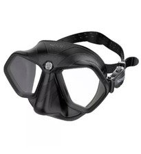 Seac raptor diving goggles face mask black diving swimming silicone in case
