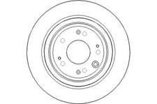 Disctech Brake Disc (Single) - Fits Honda - ABD2223 - Rear Axle