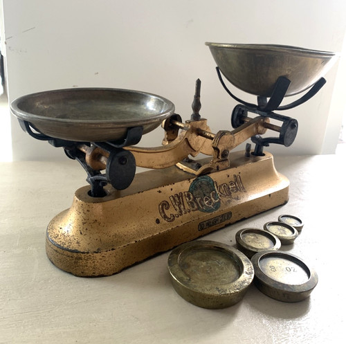 Vintage cast iron balance - vintage,