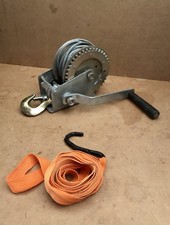 Unbranded Hand Gear Strap Car Boat Trailer Jet Ski Webbing Wire Winch With Clip