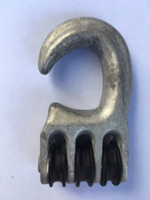 Aluminium Alloy Windsurfing Downhaul Rigging Pulley & Hook With 3 wheels/sheaves