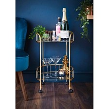 NEW Gold Drinks Trolley With
