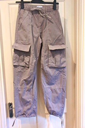 Mens zara grey cargo trousers - mens,