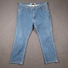 Vintage HARLEY DAVIDSON Jeans Mens W40 L32 Blue Straight Regular Denim