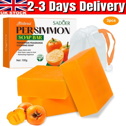 Natural persimmon soap bar - 3x,