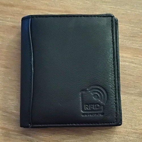 Men black genuine leather - black,