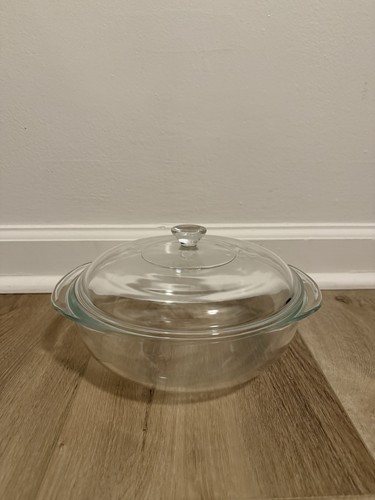 Vtg pyrex 2qt clear - pyrex, glass