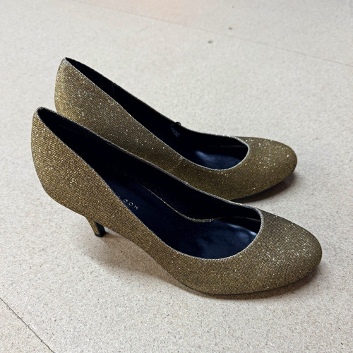 New look wide fit - gold, glitter
