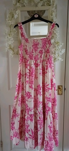 Pretty pink floral shirred - pretty,