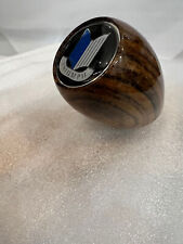 TRIUMPH  TR. WOOD GEAR KNOB WITH TRIUMPH LOGO *NEW* BLUE