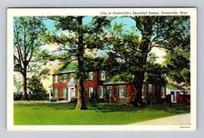 Greenville MS-Mississippi, Scenic Residential Home Vintage c1942 Postcard